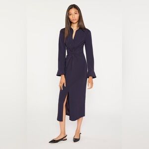 Cinq à Sept Midi McKenna Dress Navy Blue Size 8